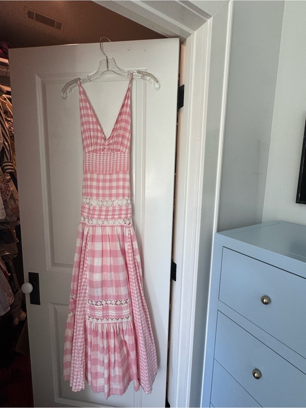 LoveShackFancy Pink Gingham Sundress - Picture 1 of 4